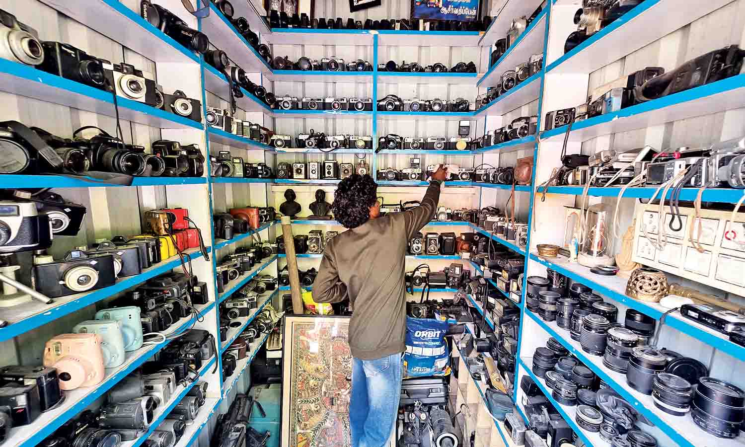 Inside Chennai Moore Markets decades-old vintage camera shop
