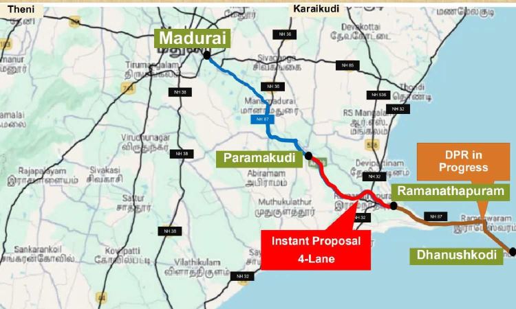 Cabinet nod to 4-Lane Paramakudi-Ramanathapuram road project in Tamil Nadu Cabinet nod to 4-Lane Paramakudi-Ramanathapuram road project in Tamil Nadu