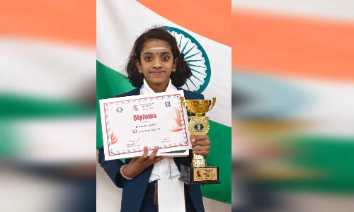 Sharvaanica finishes third in FIDE World Cup