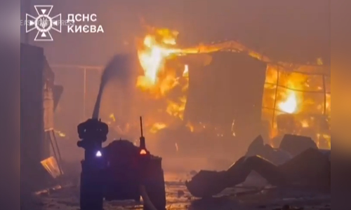 Russia hammers Kyiv in largest missile and drone barrage since war in Ukraine began