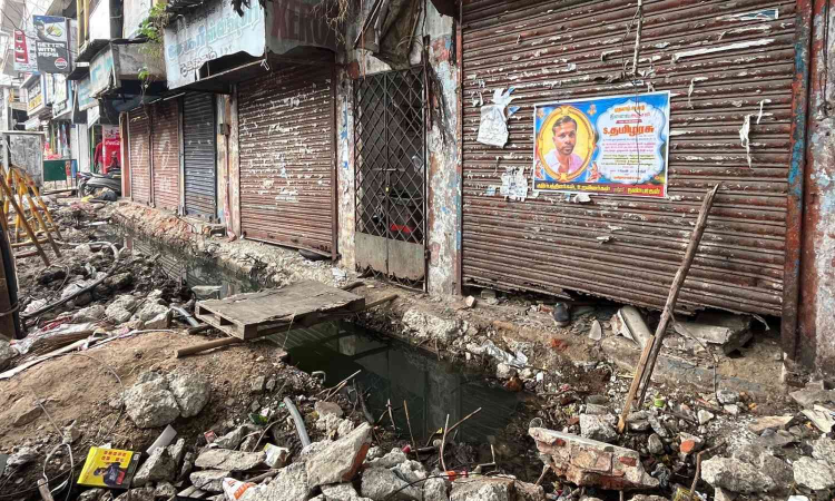 Slow SWD work halts businesses for 3 weeks in Triplicane