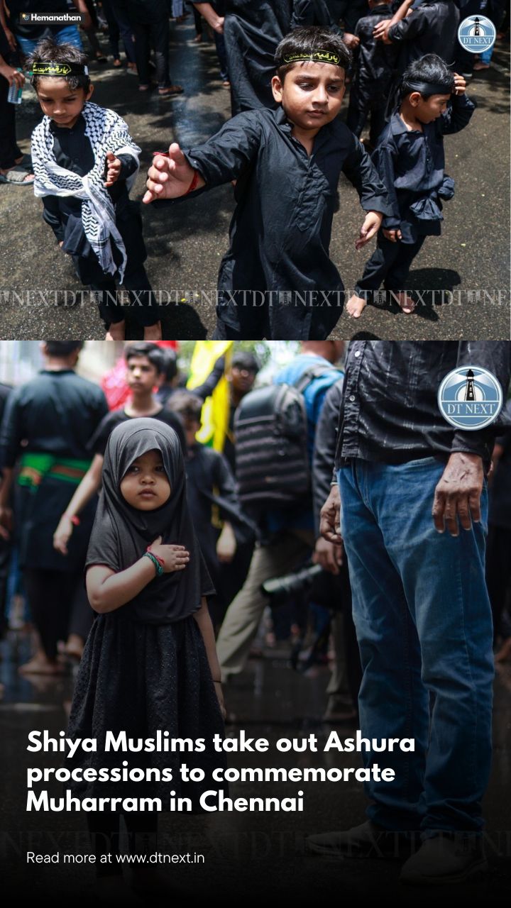 Shiya Muslims take out Ashura processions to commemorate Muharram in Chennai Shiya Muslims take out Ashura processions to commemorate Muharram in Chennai