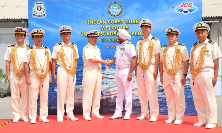 Japan Coast Guard Ship Itsukushima docks in Chennai to deepen maritime ties 