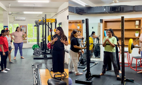 Chennai women lift weights to support Kashmiri singers