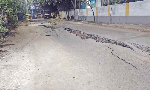 Chennai Corporation files complaint against builder after road rendered unusable by crack