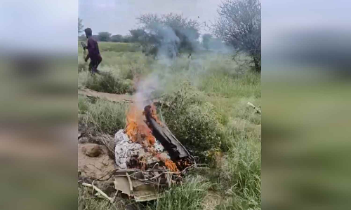 Two pilots killed in IAF jet crash near Churu in Rajasthan Two pilots killed in IAF jet crash near Churu in Rajasthan