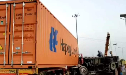 Three people killed in van-container lorry collision in Virudhunagar