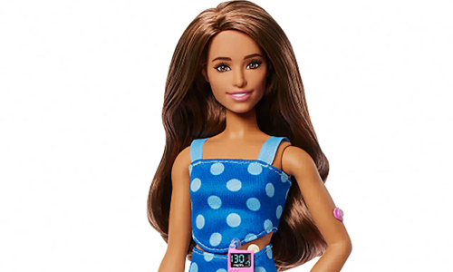 Enhancing Inclusivity: A new Barbie wears blue polka-dots, glucose monitor