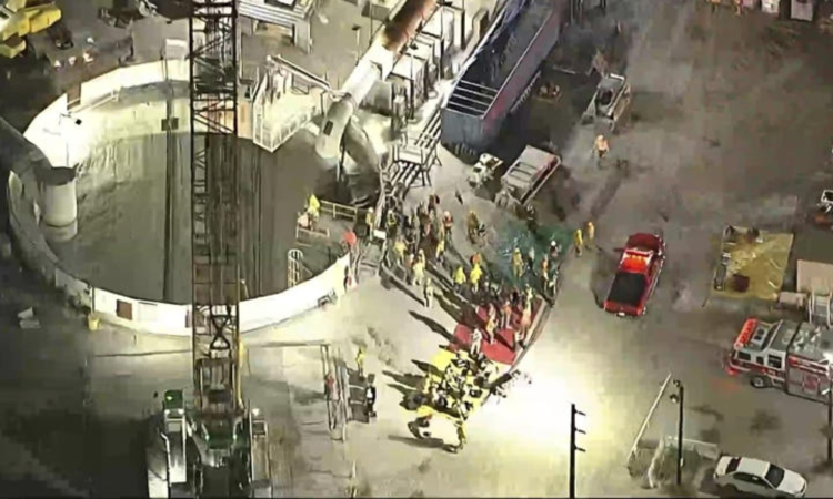31 workers safely removed after part of industrial tunnel in LA collapsed