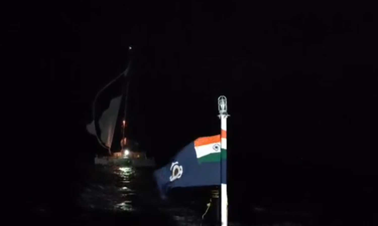 US yacht in distress, two crew members rescued by Indian Coast Guard near Indira Point US yacht in distress, two crew members rescued by Indian Coast Guard near Indira Point