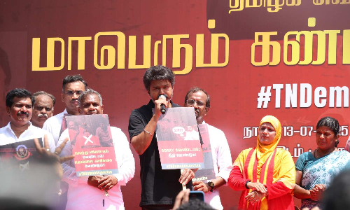 ‘Sorry Ma Model’ is DMK govt, raps Vijay on custodial deaths