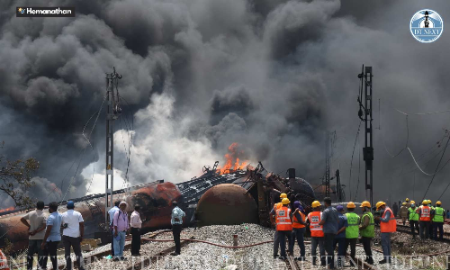 Tiruvallur goods train fire: Rs 12 crore worth diesel destroyed, blaze fully doused after 7 hours