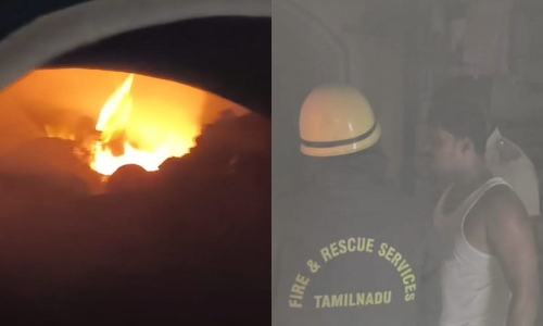 Tamil Nadu: Fire triggered by gas leak injures 4 of a family in Kancheepuram