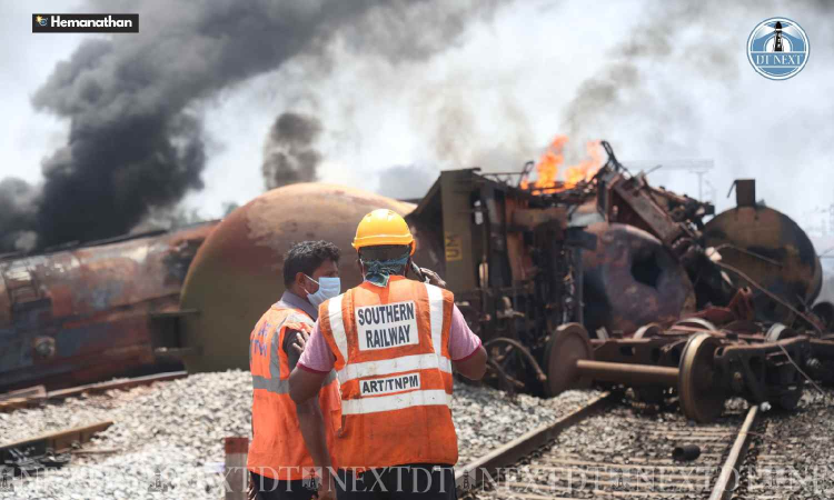 Tiruvallur goods train fire 85% contained, say officials