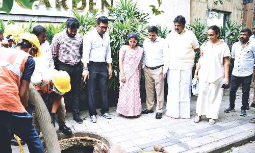 In a first, Chennai Corporation uses Super Sucker to clean drains