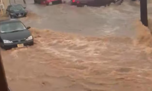 Torrential rain triggers flash flooding in New York, New Jersey