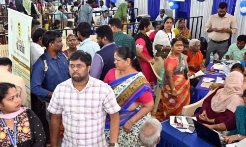 At Ungaludan Stalin camp in Chennai, people pour in with grievances