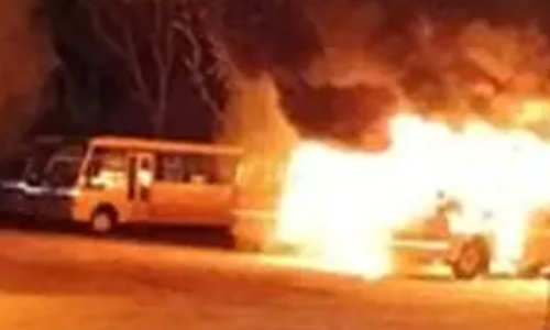 College student arrested for setting fire to school buses in Tirunelveli