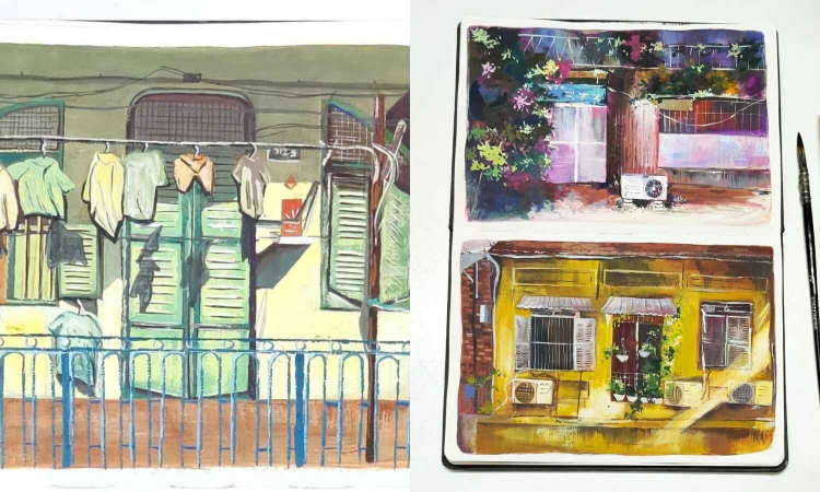 A gathering under the banyan tree of art