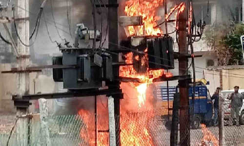 Transformer explosion triggers fire, hundreds face power cut in Chromepet