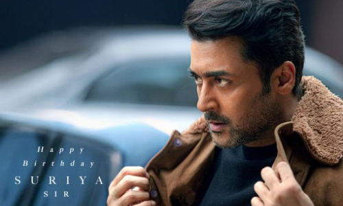 Suriya has a serious demeanour in his new look from Suriya 46