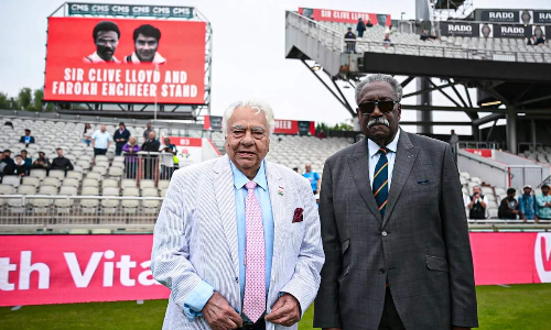 Farokh Engineer, Clive Lloyd honoured with stands at Old Trafford
