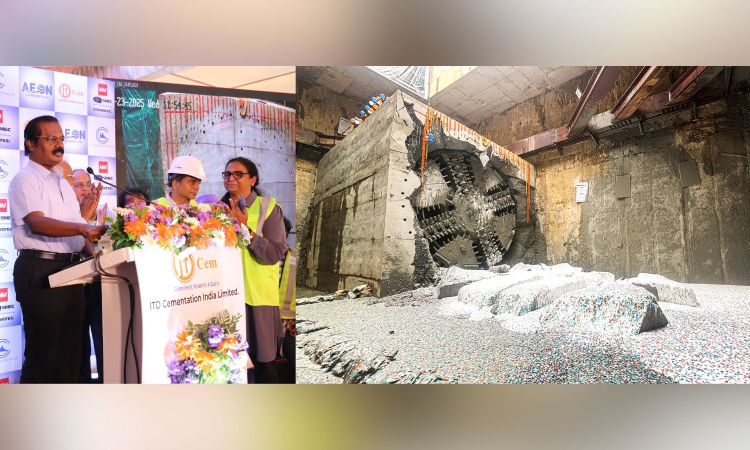TBM Peacock breaks through at Kodambakkam, covers 2.04 km