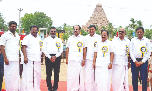 Gangaikonda Cholapuram is legacy, says Minister Thennarasu