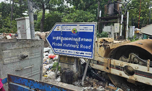 Chennai Citizen Connect: Model Hutment Road turns into dumping yard; residents cry foul