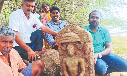 10th-century Mahavira sculpture found in Pudukkottai