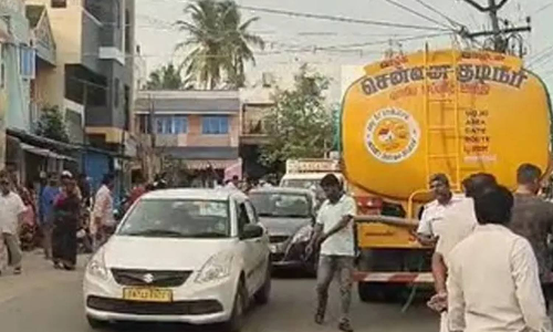 Two dead as water tanker with drunk man at wheel runs amok near Poonamallee