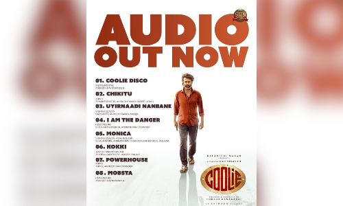 Makers unveil the electrifying audio of Coolie
