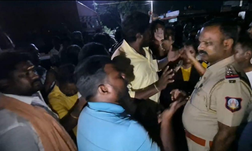 Thugs attack school boy; councillor dad leads road blockade