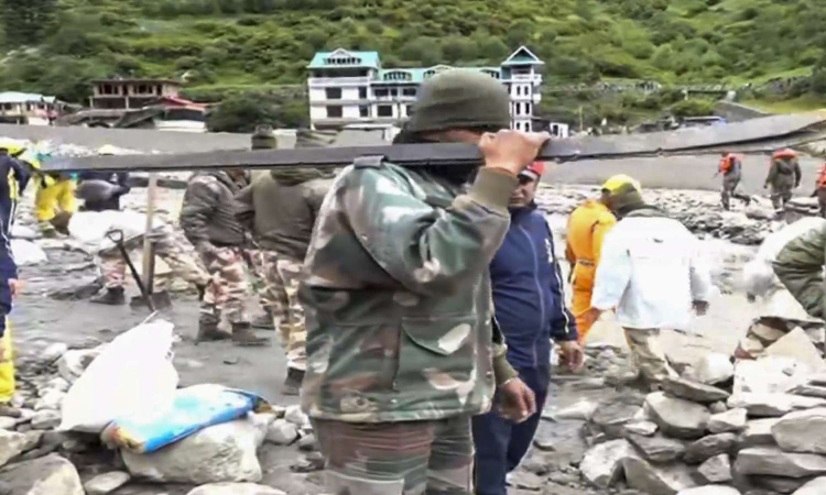 70 rescued, over 50 missing in Uttarkashi flash floods: Army