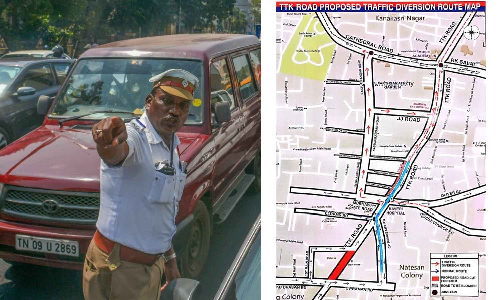 Alwarpet flyover to be two-lane temporarily; Traffic diversions announced