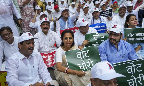 Opposition takes out protest march against SIR, vote chori; says EC cant be churao aayog