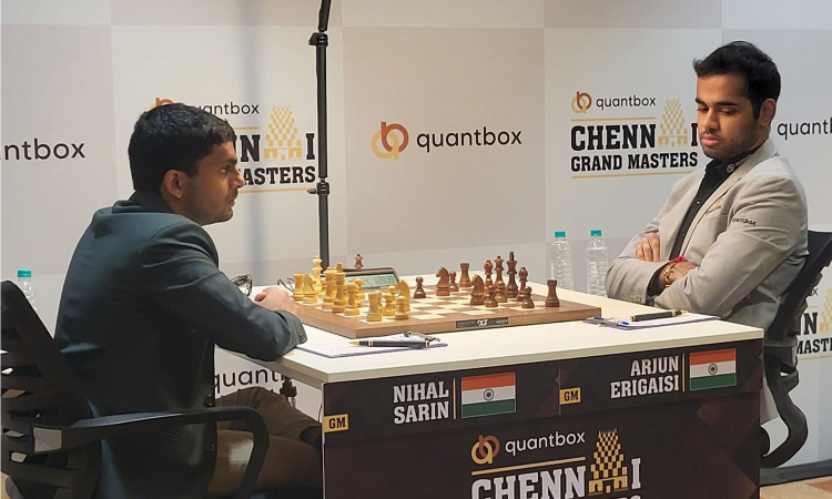 Chennai Grand Masters: Sarin Upsets Arjun Erigaisi