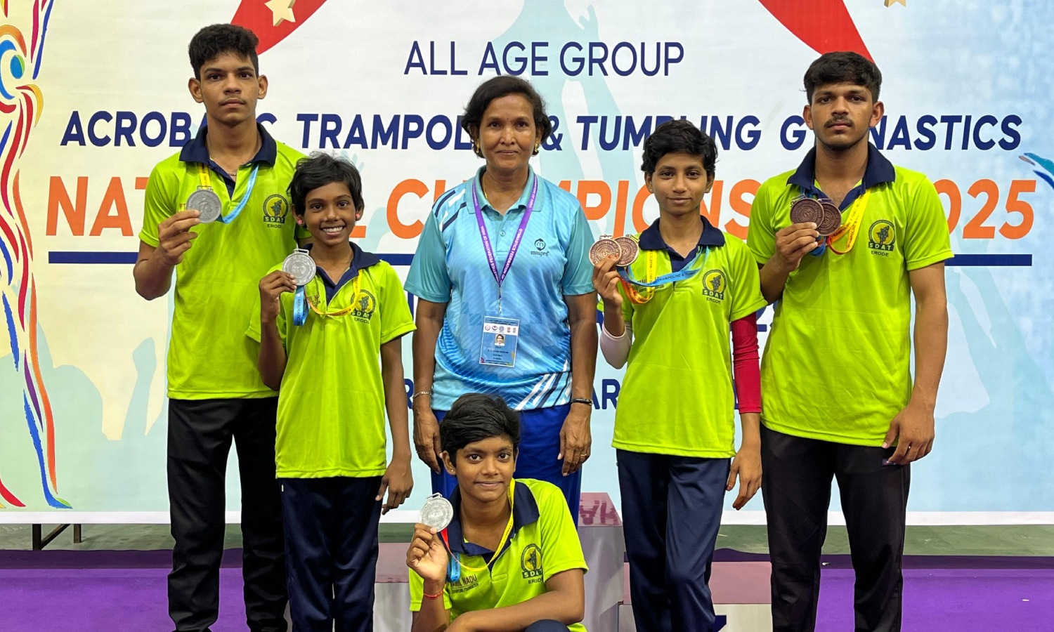 SDAT Karattupalayam gymnasts bag nine medals at National meet in Uttarakhand