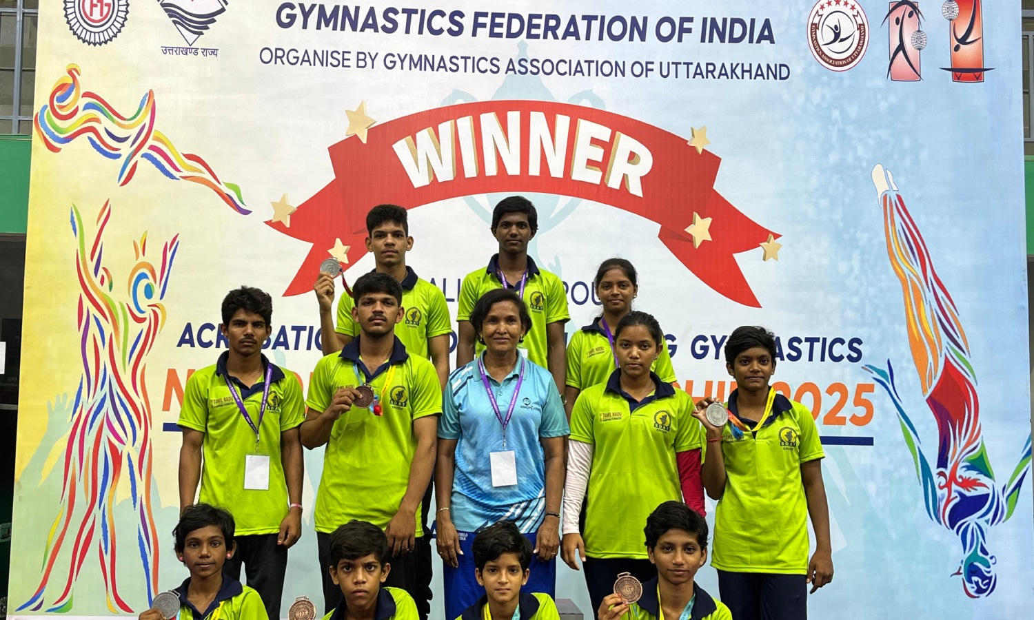 SDAT Karattupalayam gymnasts bag nine medals at National meet in Uttarakhand