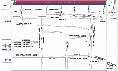 Chennai: Traffic diversions on Anna Salai, starting August 16; check details here