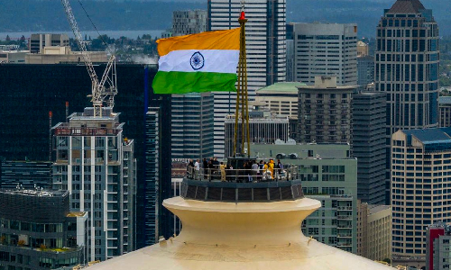 Indian tricolour hoisted at Seattle’s iconic Space Needle in historic first