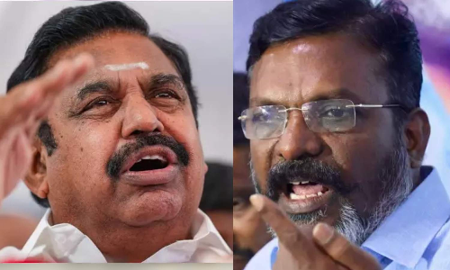 Don’t carry cross for DMK govt’s sins, EPS tells Thirumavalavan Don’t carry cross for DMK govt’s sins, EPS tells Thirumavalavan