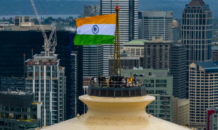 Indian tricolour hoisted at Seattle’s iconic Space Needle in historic first