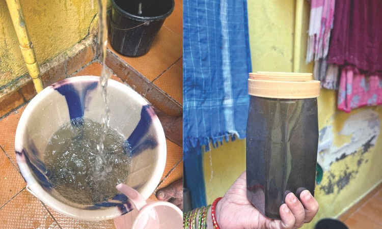 Sewage repair work contaminates drinking water in Pattalam; turns it black