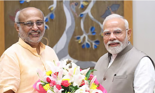 VP candidate CP Radhakrishnan attends NDA parliamentary party meeting