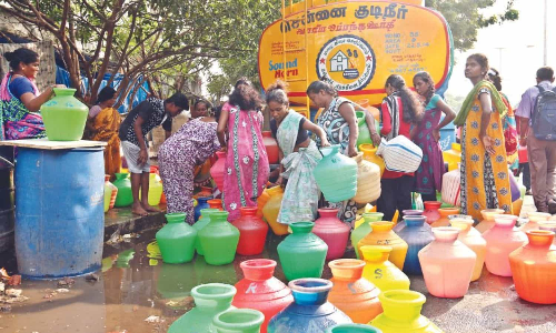 Study finds poor water, sanitation access in Chennai, Mumbai