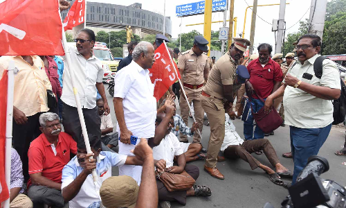 Terminal benefits for a year not enough, says CITU; stages stir