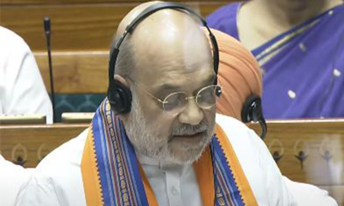 MPs jostle, bills torn, papers thrown at Amit Shah in Lok Sabha