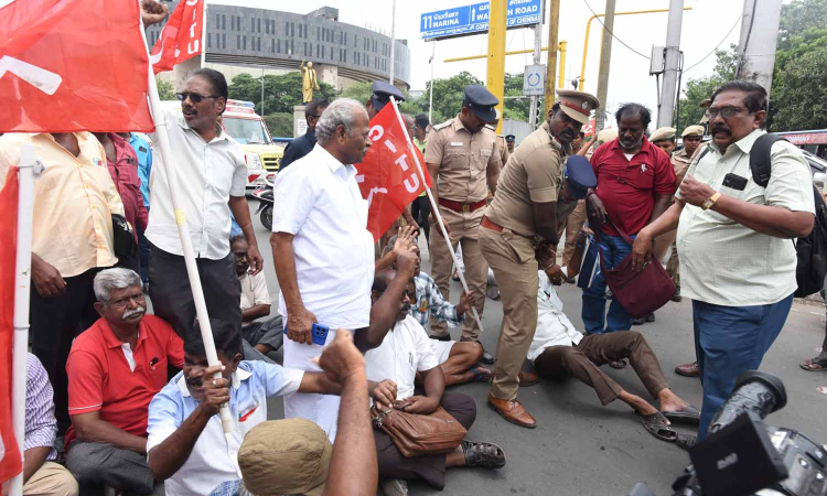 Terminal benefits for a year not enough, says CITU; stages stir