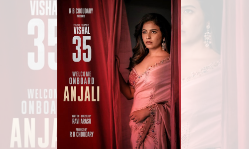 Actress Anjali comes onboard actor Vishals film with director Ravi Arasu